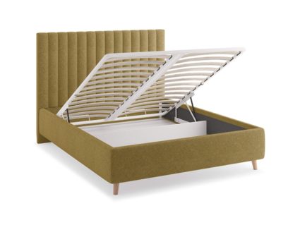 Кровать Сонум Amanda Кашемир Горчичный (с подъемным механизмом) 80х190