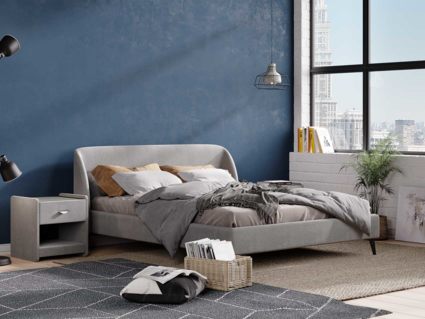 Кровать Сонум Rosa Кашемир Серый 80х190