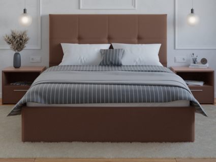 Кровать Lonax Алегра велюр Dolly-13 (с основанием) 140х200