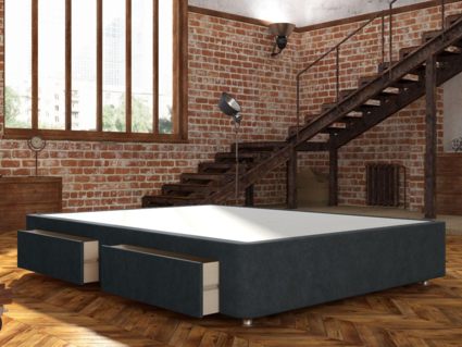 Кровать Mr.Mattress Site Box велюр Grey 276