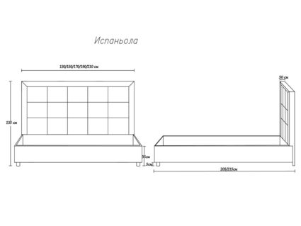 Кровать Димакс Испаньола Нуар с подъемным механизмом 90х190