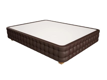 Кровать Mr.Mattress Twin Box экокожа Brown 120х200