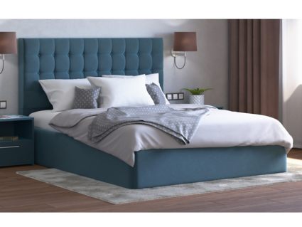 Кровать Lonax Аврора велюр Dolly-17 (с основанием) 140х200