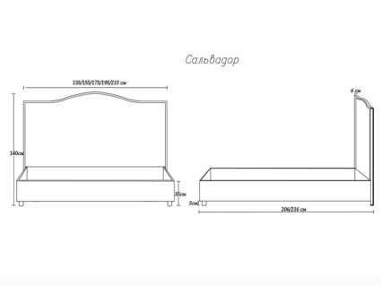 Кровать Димакс Сальвадор Опал 90х190