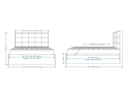 Кровать Lonax Адель велюр Dolly-3 160х190