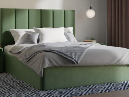 Кровать Lonax Милана велюр Dolly-8 (с подъемным механизмом)