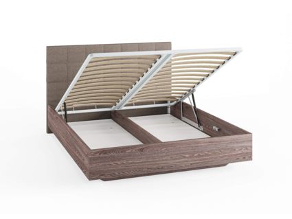 Кровать Сонум Luiza Ясень Ориноко + Кашемир Бежевый (с подъемным механизмом) 180х200