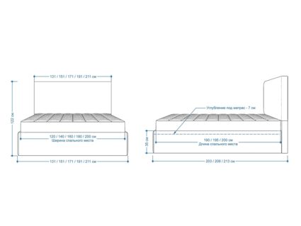 Кровать Lonax Фелиса велюр Dolly-1 (с подъемным механизмом) 140х195