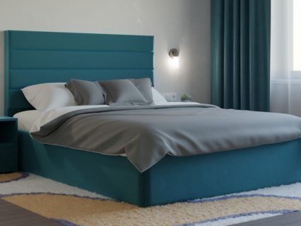 Кровать Lonax Кармела велюр Dolly-17 (с основанием)