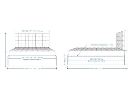 Кровать Lonax Аврора велюр Dolly-3 120х190