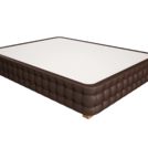 Кровать Mr.Mattress Twin Box экокожа Brown 120х200