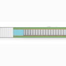 Матрас Denwir CLASSIC MIDDLE FOAM TFK 75х175