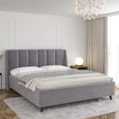 Кровать Sontelle Style Skordia Malta grey с подъемным механизмом 110х200